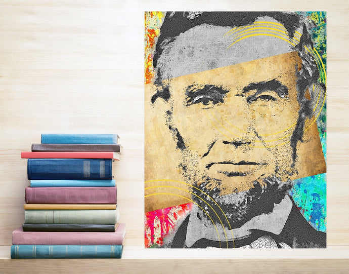 abe lincoln poster print canvas