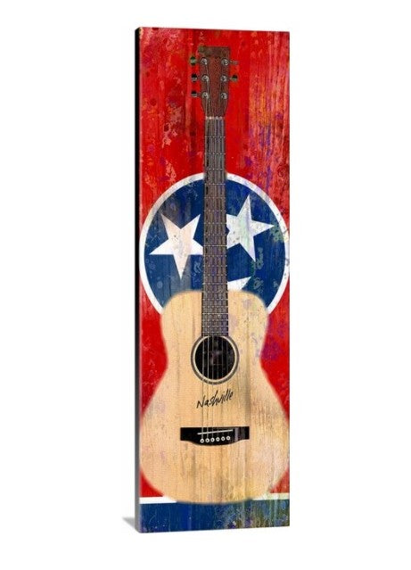 Nashville Guitar Canvas